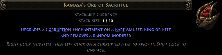 Kamasa's Orb of Sacrifice